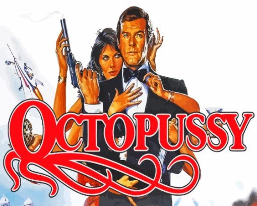 Octopussy Movie Poster Paint By Numbers