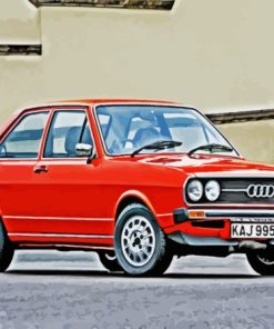 Orange Audi 80 Car Paint By Numbers