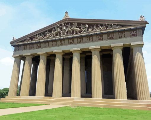 Parthenon Nashville Museum Paint By Numbers