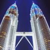 Petronas Twin Towers At Night Paint By Numbers