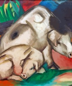 Pigs By Franz Marc Paint By Numbers