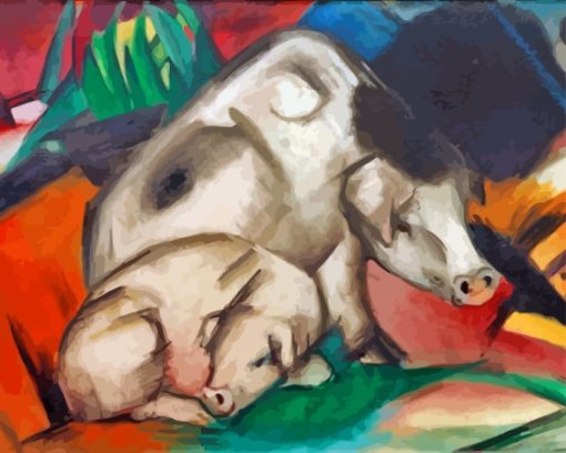 Pigs By Franz Marc Paint By Numbers