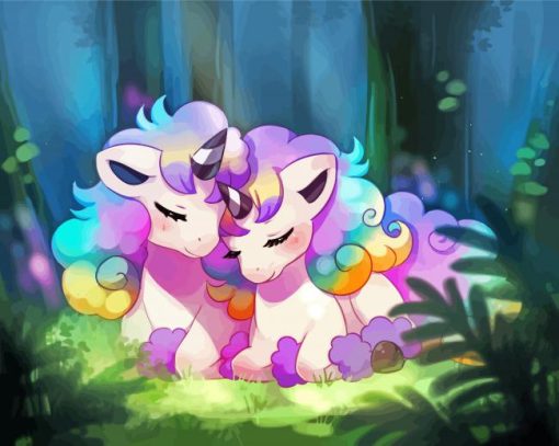 Pokemon Unicorns Paint By Numbers