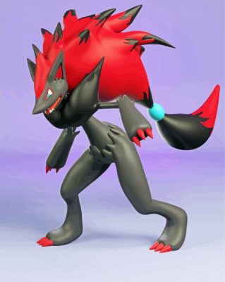 Pokemon Zoroark Paint By Numbers