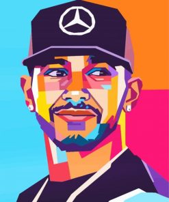 Pop Art Lewis Hamilton Paint By Numbers