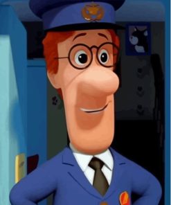 Postman Pat Movie Character Paint By Numbers