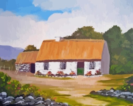 Quiet Man Cottage Paint By Numbers