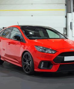 Red Ford Focus RS Paint By Numbers