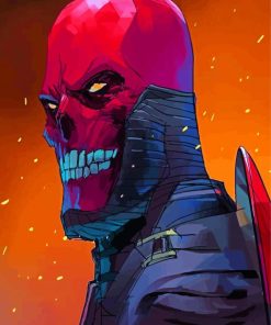 Red Skull Paint By Numbers