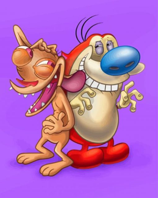 Ren And Stimpy Paint By Numbers