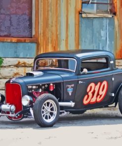 Retro 1932 Ford Car Paint By Numbers