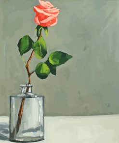 Rose In A Bottle Art Paint By Numbers