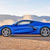 Blue Corvette Sport Car Paint By Numbers