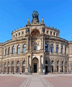 Semperoper Dresden Opera Germany Paint By Numbers