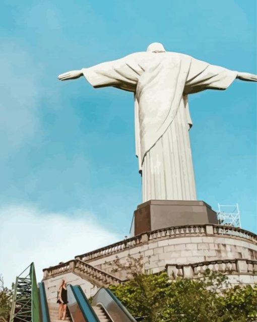 Statue Of Christ The Redeemer Paint By Numbers