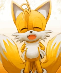 Tails The Hedgehog Animation Paint By Numbers