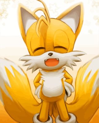 Tails The Hedgehog Animation Paint By Numbers