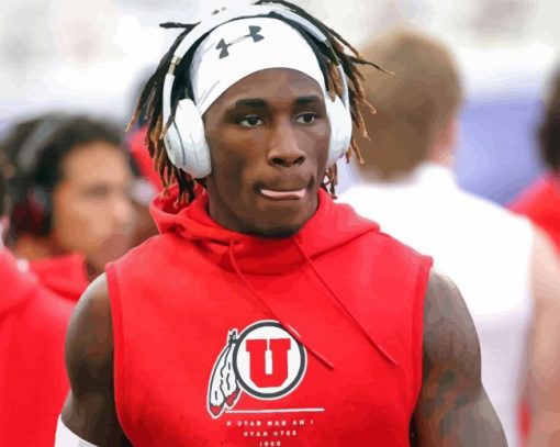 Utah Utes Player Paint By Numbers