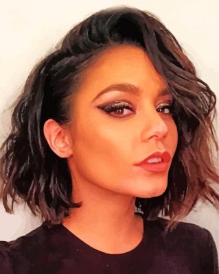 Vanessa Hudgens Short Hair Paint By Numbers