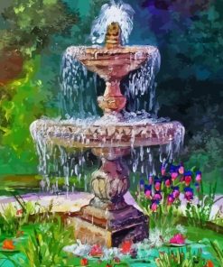 Water Fountain Paint By Numbers