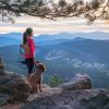 Woman Hiking With Dog Paint By Numbers