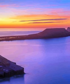 Worms Head At Sunset Paint By Numbers