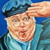 Abstract Benny Hill Actor Paint By Numbers