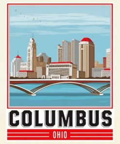 Aesthetic Columbus Ohio Paint By Numbers