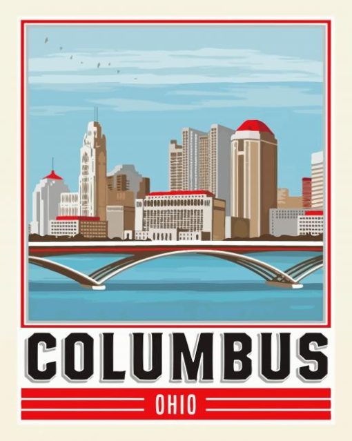 Aesthetic Columbus Ohio Paint By Numbers