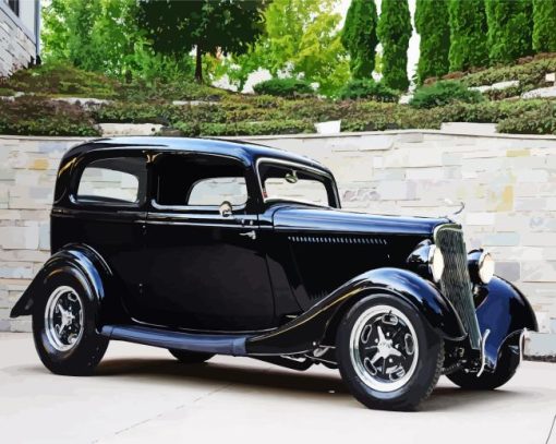 Black 33 Ford Paint By Numbers