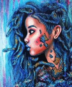 Black Snake Woman Paint By Numbers