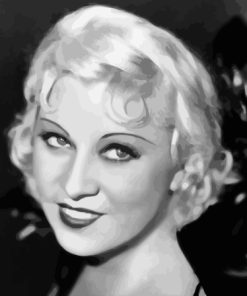 Black And White Mae West Paint By Numbers