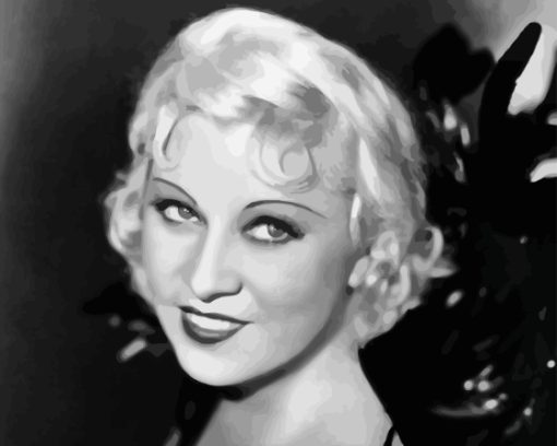 Black And White Mae West Paint By Numbers