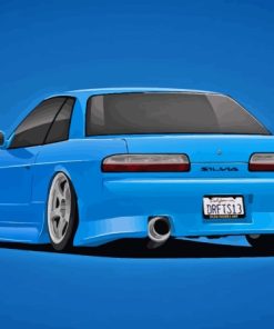 Blue Silvia S13 Paint By Numbers