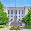 Brazoria Texas County Courthouse Paint By Numbers