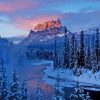 Castle Mountain Banff National Park Canada Paint By Numbers