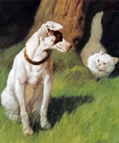 Cat And Jack Russell Art Paint By Numbers