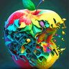 Colorful Apple Paint By Numbers