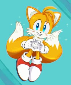 Cool Tails From Sonic Paint By Numbers