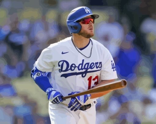 Dodgers Baseball Player Paint By Numbers