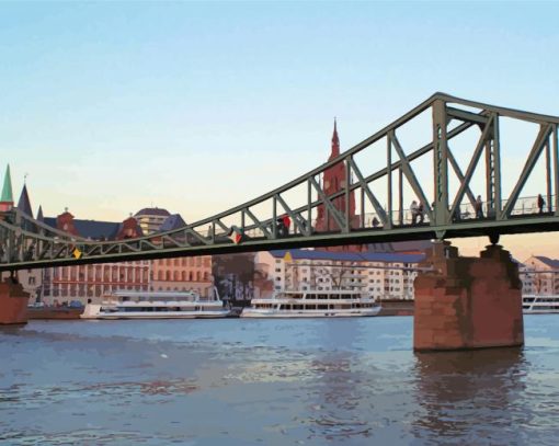 Eiserner Steg Bridge Paint By Numbers