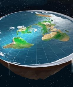 Flat Earth Illustration Paint By Numbers