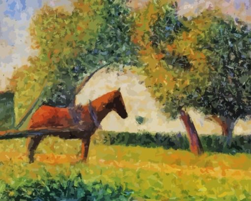 Georges Seurat Cheval Et Charrue Paint By Numbers