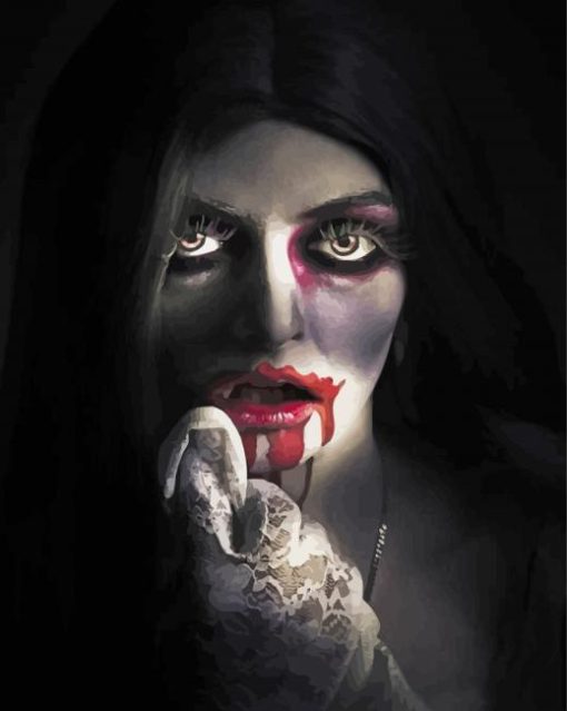 Horror Lady Paint By Numbers