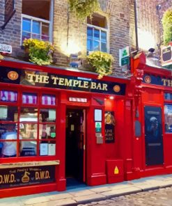 Ireland Temple Bar Paint By Numbers