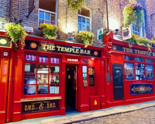 Ireland Temple Bar Paint By Numbers