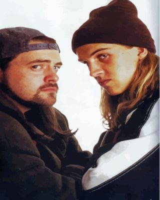 Jay And Silent Bob Strike Back Comedy Film Paint By Numbers