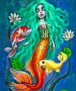 Koi Mermaid Paint By Numbers