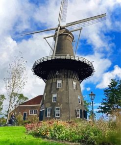 Molen De Valk Leiden City Paint By Numbers