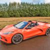 Orange C8 Convertible Corvette Paint By Numbers